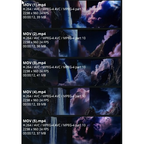 Premium Fantasy Waterfall & Dark Mountains: Cinematic Foggy Landscape. High-Quality VJ Loop for Live House & Large Screen LED Stage Backgrounds. 🌊🌌⛰️💨