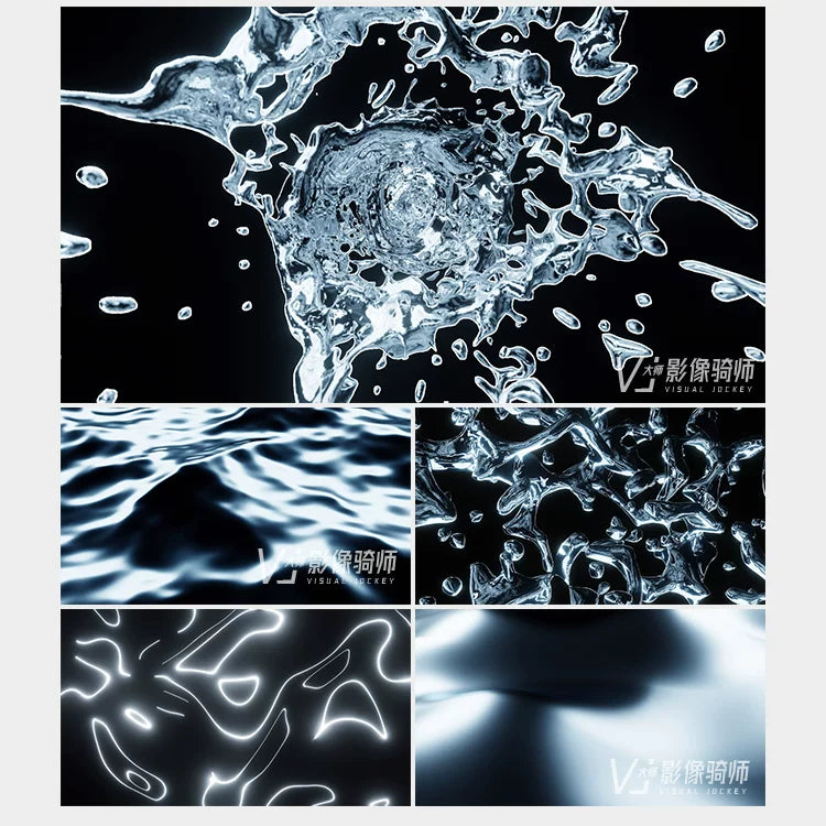 Visual Pack 🎬 | 3D Metallic Geometric Abstract Visual | Transparent Channel LED Bar Live VJ MOV 4K ✨⚙️🎶