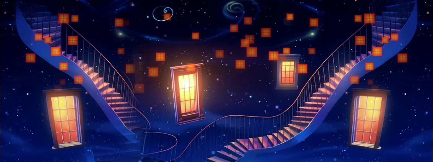 Premium Dreamy Spiral Staircase Vol. 2: Aesthetic Infinite Rotation Visuals. High-End Livehouse VJ Loop, Surreal Architecture Background & Cinematic Stage Asset. 🌀✨🏛️🌌💎
