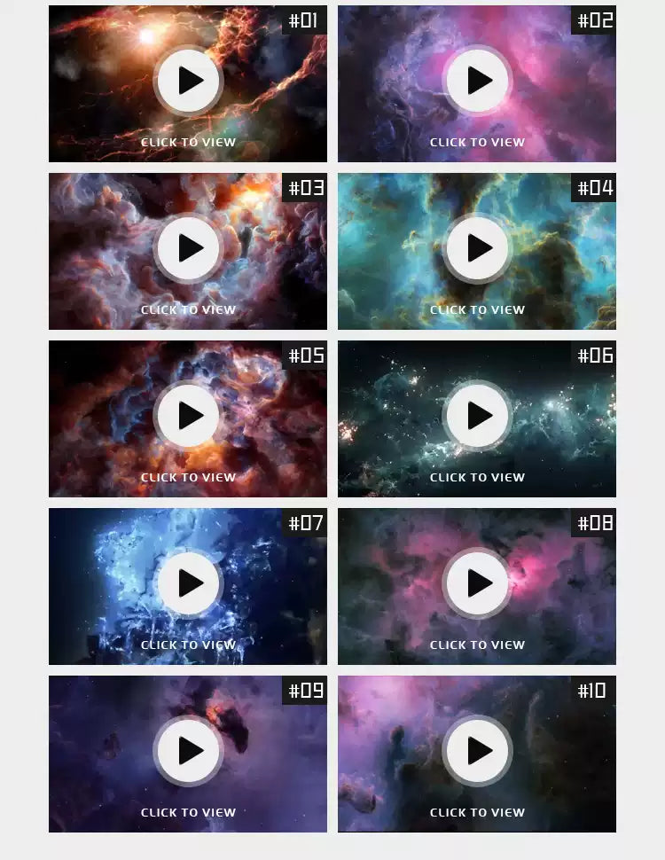 Visual Pack 🎬 | Dreamy 3D Starry Sky & Nebula Visual | Sci-Fi Gala LED Stage Background VJ Loop ✨🌌🚀