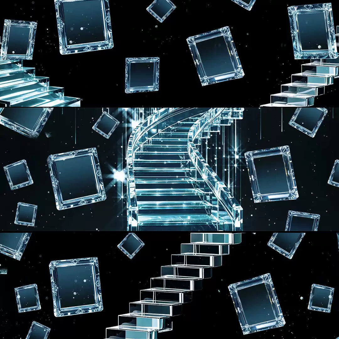 Premium Aesthetic Crystal Visuals: Dreamy Romantic Sparkle Effects. High-End Livehouse Background, Luxury Wedding VJ Loop & Elegant Stage Motion Graphics. 💎✨🌸🌌💍