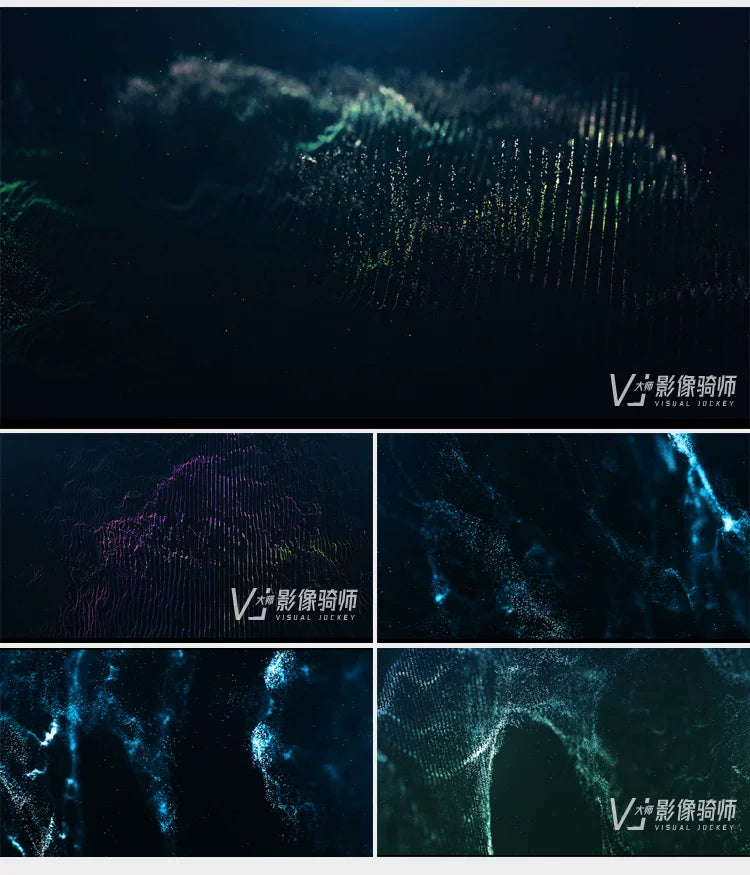 Visual Pack 🎬 | 3D Beautiful Starry Sky, Nebula & Cosmic Particles | Stage Animation Live LED Screen Background VJ Loop 🌌