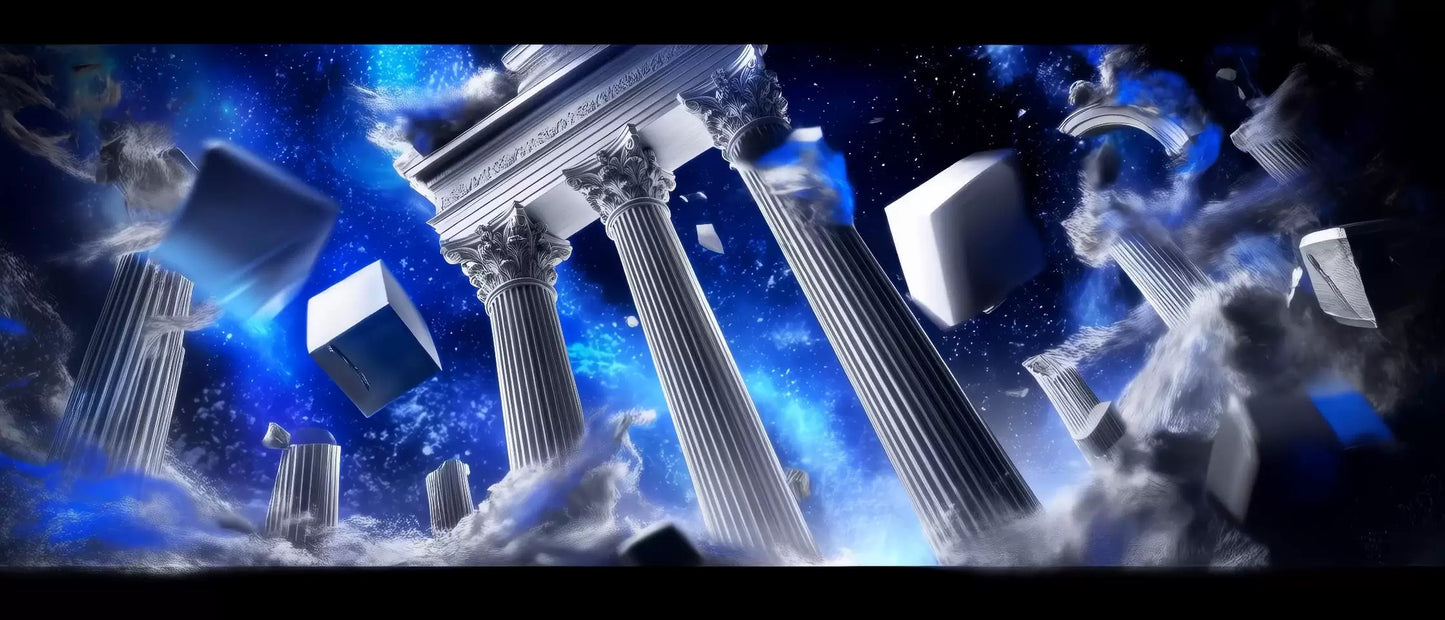 4 Sets Blue Ruin City & Roman Column LED Backgrounds | Ancient Architecture VJ Material | High-Definition Livehouse Stage Visuals | Motion Graphics Asset Vol. 228 🏛️🌀🎞️