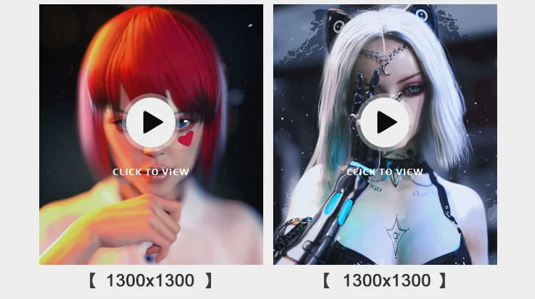 Visual Pack 🎬 | 3D Cute Anime Girl Vertical MAD Edit | VJ Short CG Animation LED Screen Background 🎀✨