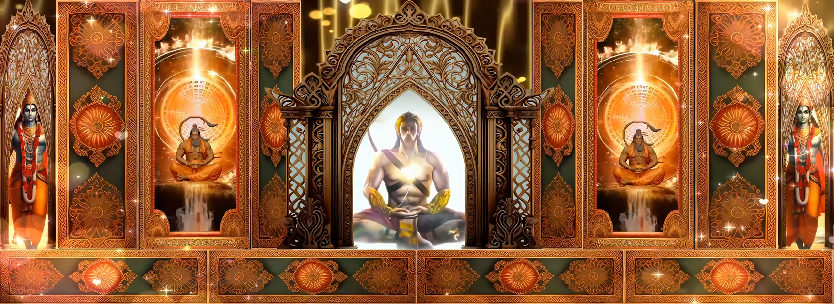 VISUAL | 🏛️ Exotic divine architecture, grand scenes, dance gala, ethnic performances, LED large screen, stage background video - MICHIGO STUDIO