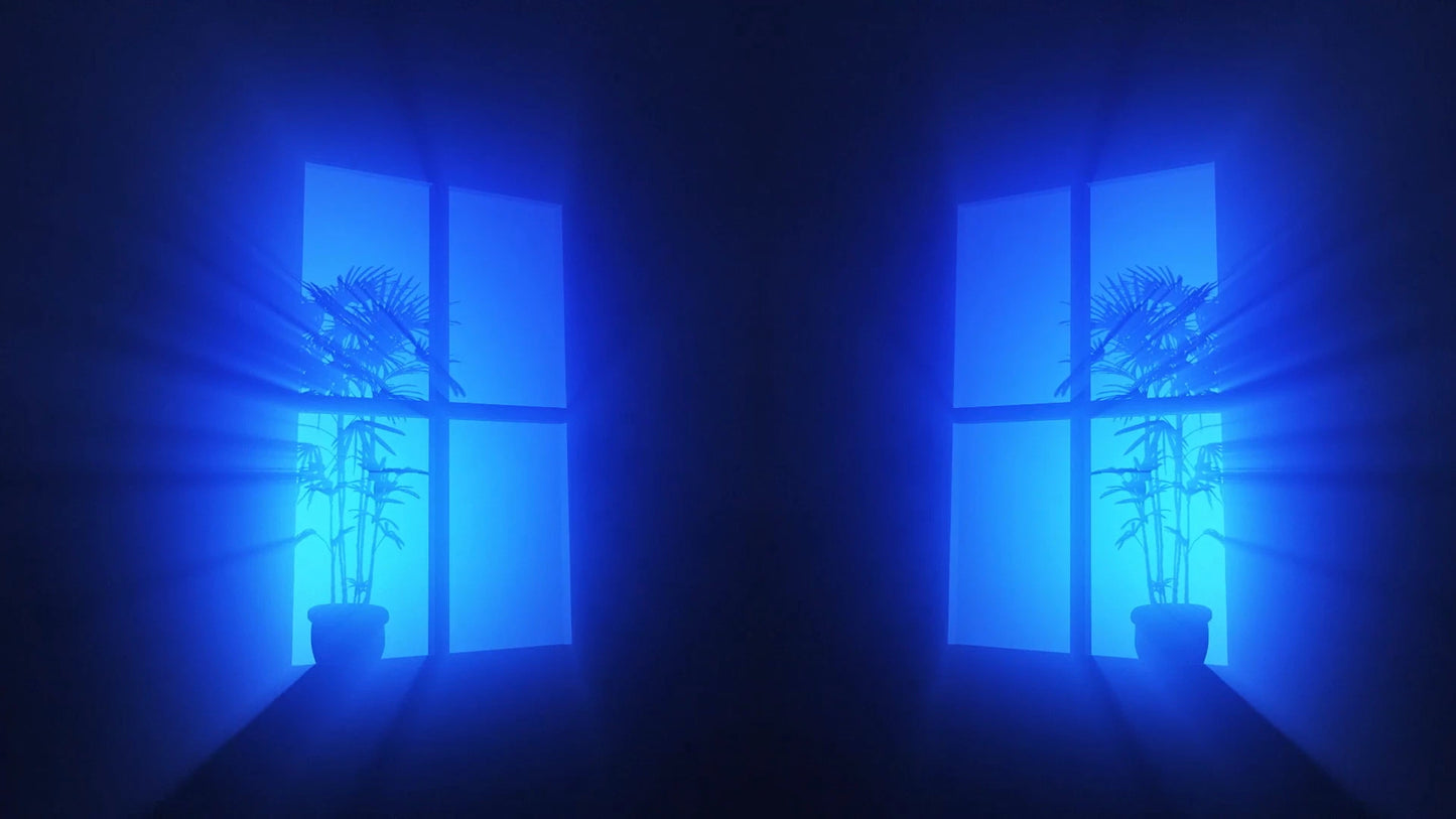 Premium Evening Window Light & Shadow: Aesthetic Silent Sunset Visuals. Melancholy Atmosphere for Livehouse Stage, Sad Emotional Background & Cinematic VJ Loop Asset. 🌇🪟🌑🥀🌫️