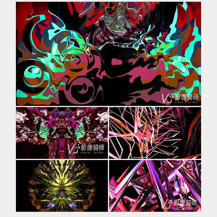 Visual Pack 🎬 | Cool Abstract Avant-Garde Art | Dynamic LED Background for Bar & Nightclub Stage Performance VJ 🎨✨