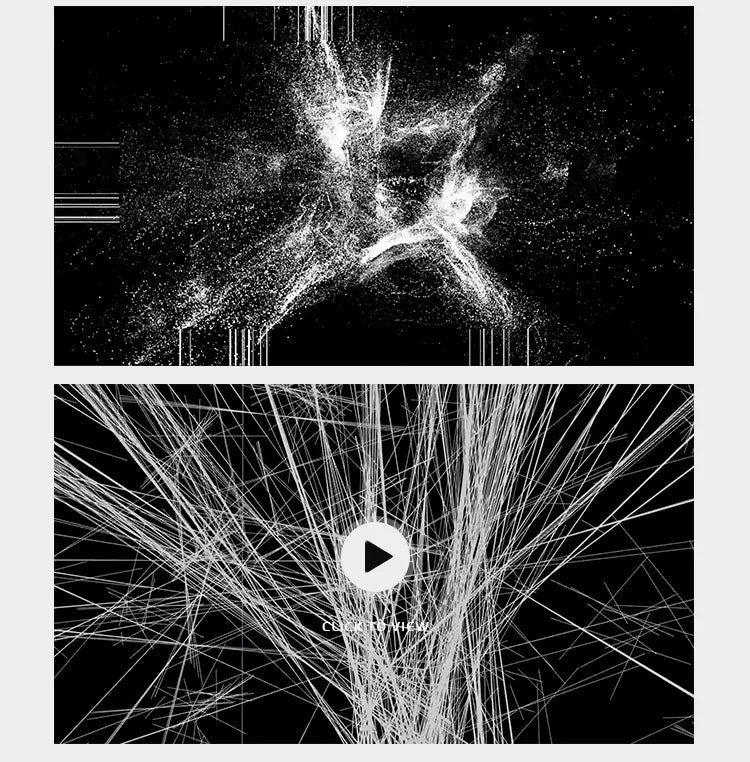 Visual Pack 🎬 | Black & White Abstract Particles & Lines | Dance Stage LED Screen Background VJ Loop ⚫