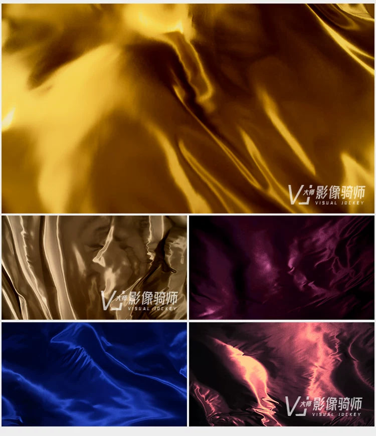 Visual Pack 🎬 | Silk Textile Waving Flag Visual | LED Screen Stage Live Background 4K ✨🎭