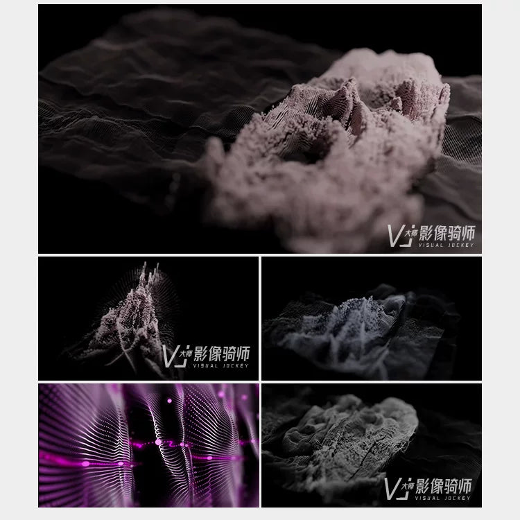 Visual Pack 🎬 | Beautiful Abstract Floating Particles & Lines | Dance Stage LED Screen Background VJ Loop 4K ✨