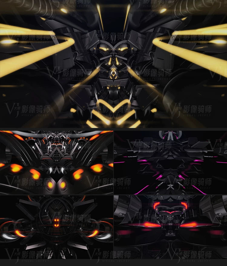 Visual Pack 🎬 | 3D Metallic Motion & Light | Nightclub Bar Stage LED Screen Live VJ Loop Background 4K 🔥