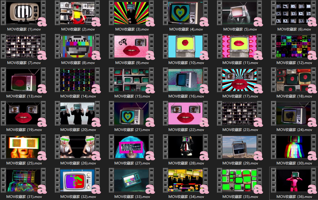 VISUAL | 📺 36 retro 4K TVs, 3D stage, immersive atmosphere, performances, LED video, VJ material - MICHIGO STUDIO