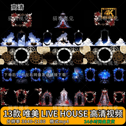 C4D VJ Visual Template 🎬 Livehouse Bar Party LED Screen Visual | Live DJ Atmosphere ✨