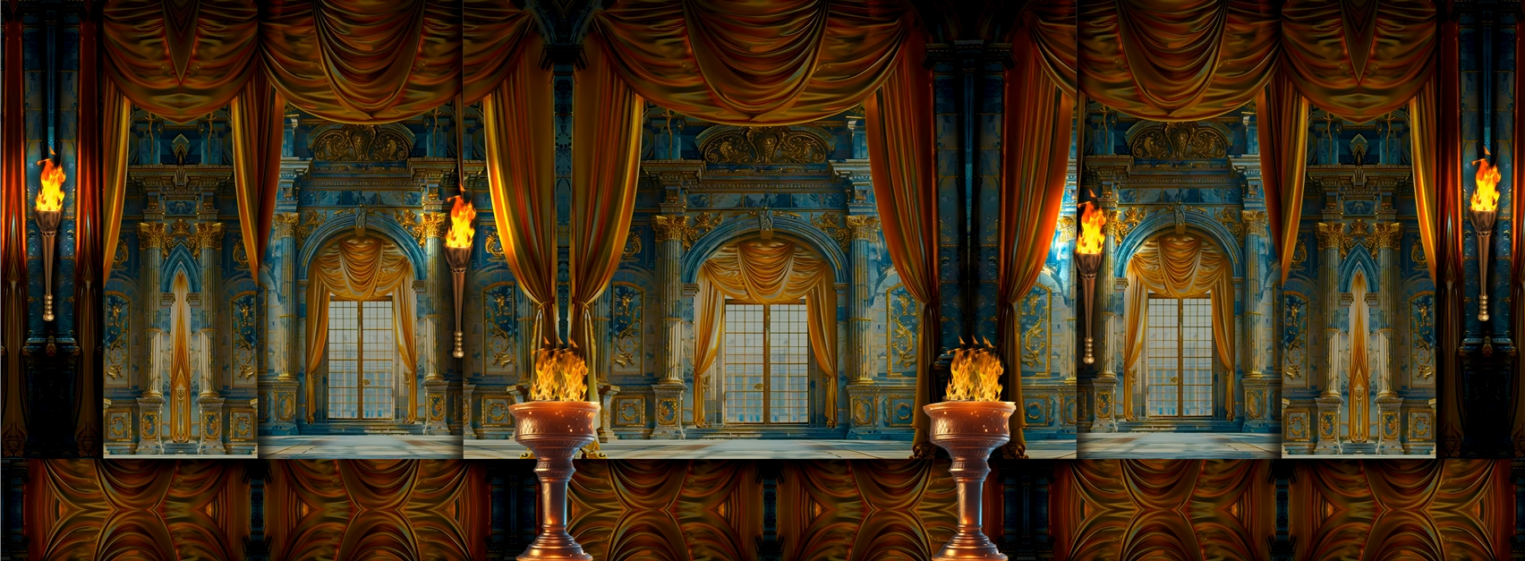 VISUAL | 🏛️ Exotic divine architecture, grand scenes, dance gala, ethnic performances, LED large screen, stage background video - MICHIGO STUDIO