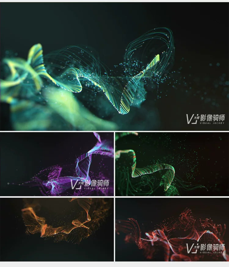 Visual Pack 🎬 | Dynamic Rainbow Neon Light Lines Animation | Stage Live LED Screen Background VJ Loop 🌈
