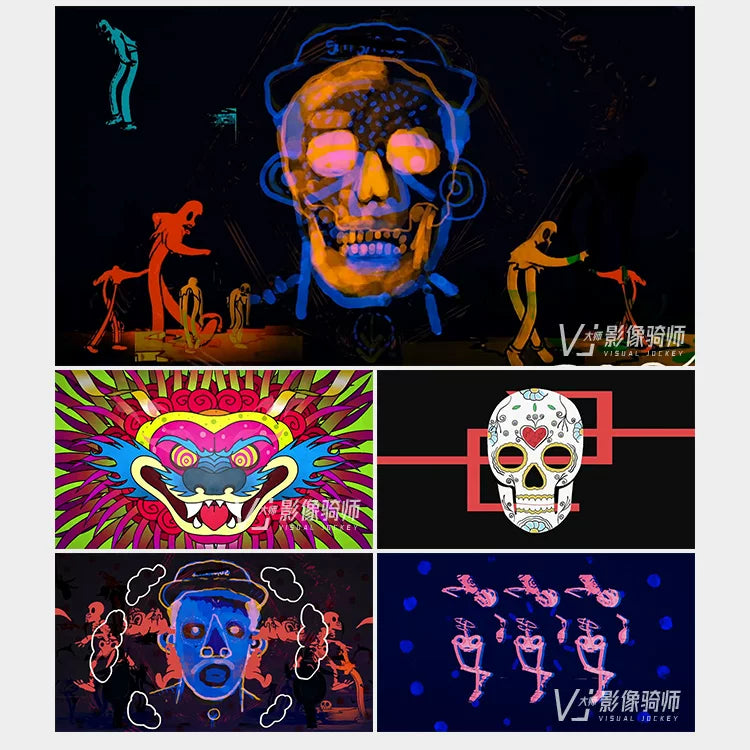 Visual Pack 🎬 | Hip Hop Rap Cartoon Anime Vaporwave | KTV, Bar & Nightclub Live LED VJ Video Background 🎤🎶