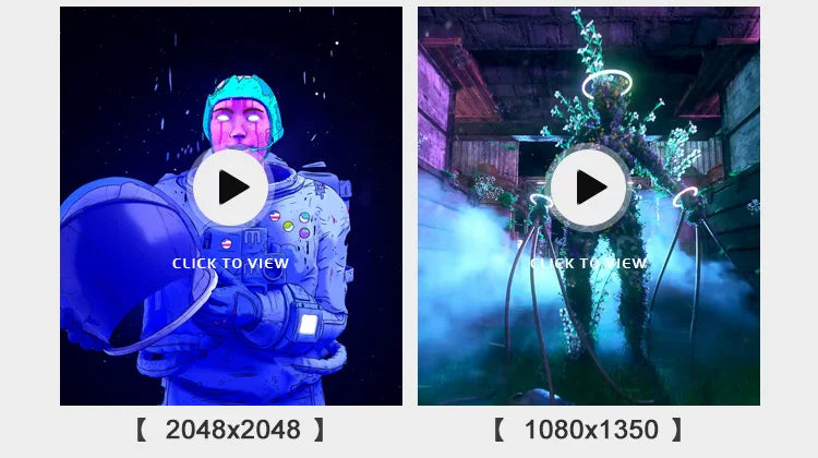 Visual Pack 🎬 | 3D Vertical Sci-Fi Abstract Tech Visual Effects | Creative Seamless LED Background VJ Loop for Stage DJ