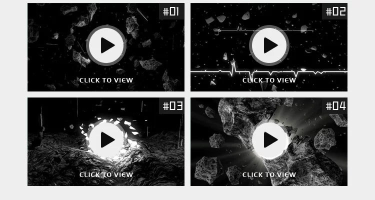 Visual Pack 🎬 | Black & White Space Asteroid Wave Animation | Stage Live LED Background VJ Loop for DJ Club [925]