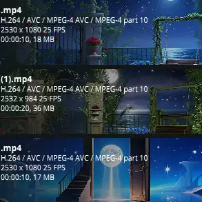 Dreamy Starry Night Background: Moon, Garden & Rocking Chair Video. High-Quality LED Large Screen VJ Asset for Stage & Live House Performances. ✨🌙🪑🍃