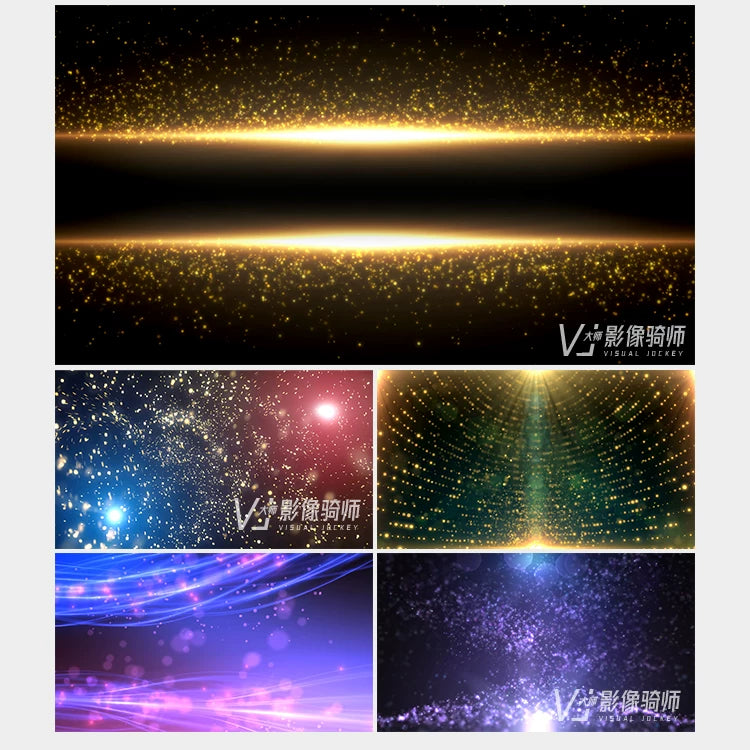 Visual Pack 🎬 | Dreamy Particle Rain & Starry Sky Background | Bar Stage Live LED Screen VJ Loop 4K ✨🌌💃🎶