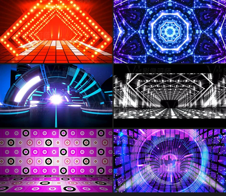 Visual Pack 🎬 | Cool Mechanical Fly-Through Dance | Ethnic Jazz Stage Bar Live LED Big Screen VJ Background Video 🔥✨