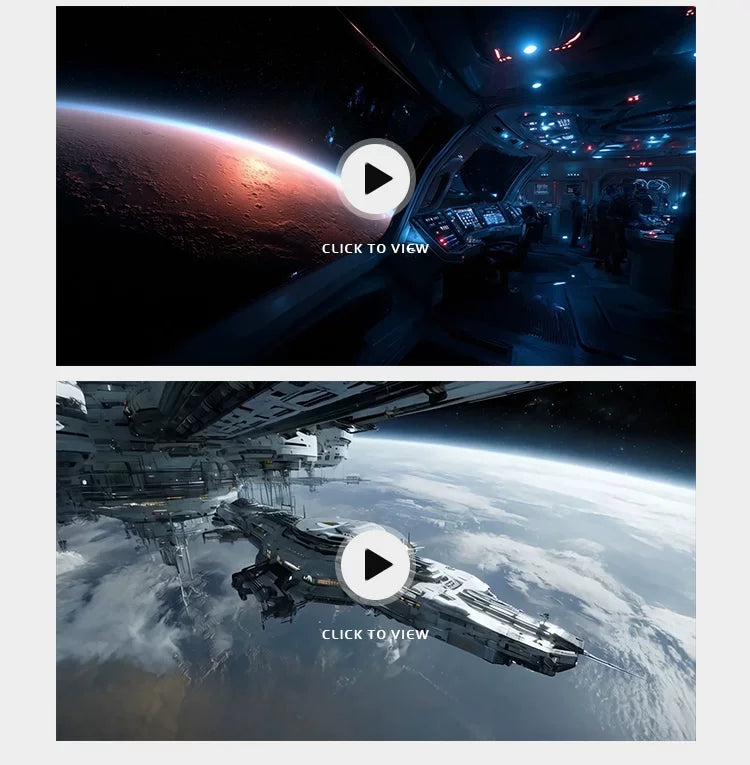 Visual Pack 🎬 | Space Station Spaceship Journey in Futuristic Sci-Fi Universe | Large LED Screen VJ Loop for DJ Club