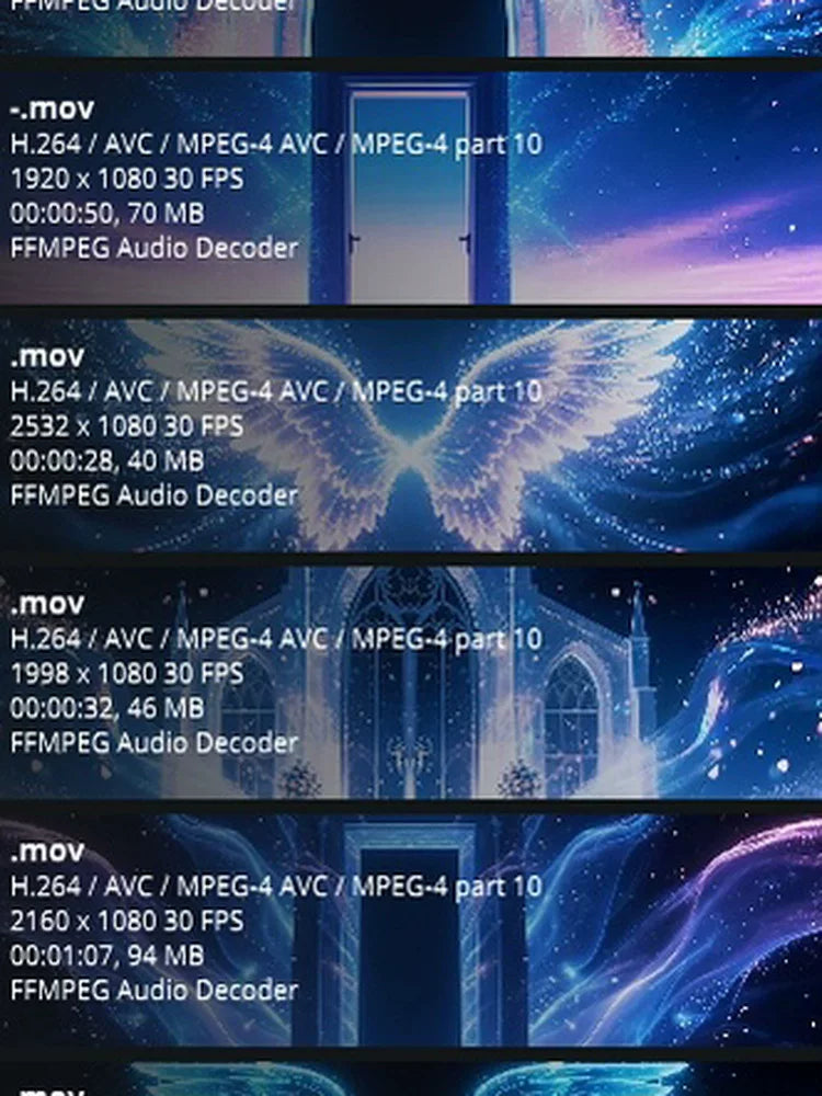 Premium Angel Wings Visuals: Aesthetic Space-Time Portal & Particle Effects. High-End Livehouse Background, Cinematic Divine VJ Loop & Epic Stage Motion Graphics. 👼✨🌀🌌💎
