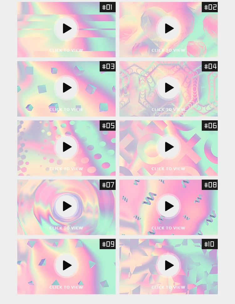 Visual Pack 🎬 | Dreamy Cartoon Vaporwave Loop Animation | Live Stage Performance LED Screen VJ Video Background 🌈✨