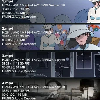 Premium Anime Youth Visuals: Aesthetic Hand-Drawn Manga Style. High-End Livehouse VJ Loop, Nostalgic Animated Stage Background & Cute Cartoon LED Asset. 🎒🌸🛹✨💎
