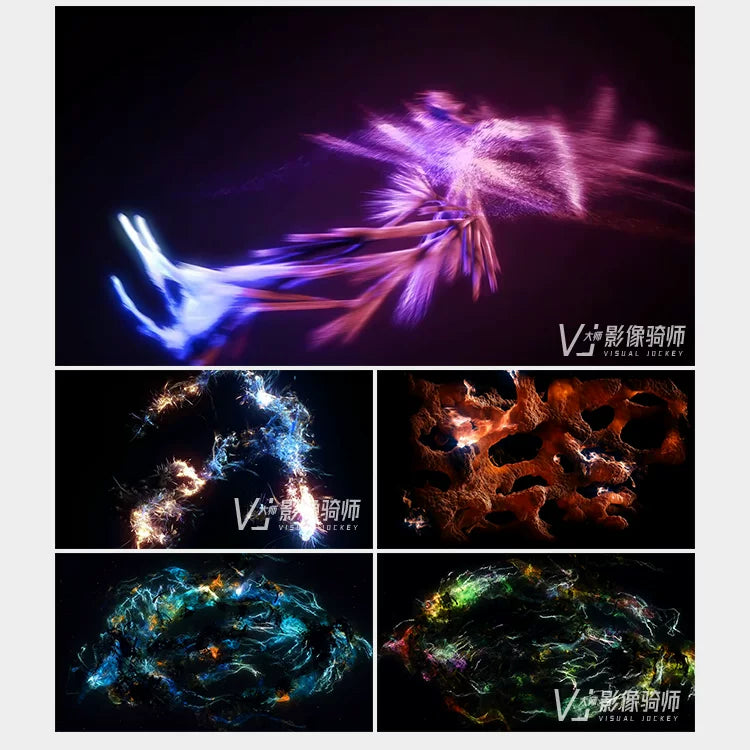 Visual Pack 🎬 | 4K VJ Video of Laser Particles, Nebula & Swirl 🌌✨ for Clubs, Bars & LED Stage 🎶