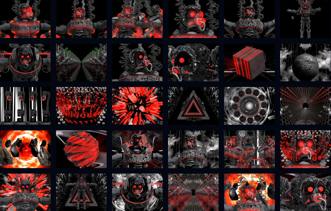 VISUAL | 🚀 30 dark astronaut space sci-fi visuals, nightclub & bar showcase, LED screen background, VJ loop video collection - MICHIGO STUDIO