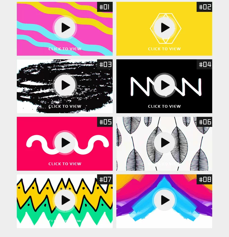 Visual Pack 🎬 | Colorful Cute Cartoon Flash Animation | Dynamic LED Stage Performance Transition VJ Background 🌈