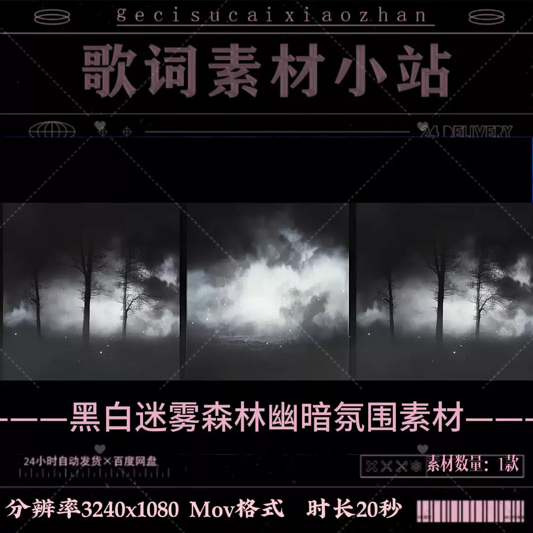 Premium Dark Mist Forest Assets: B&W Smoke Effects & Grayscale Mysterious Woodland Scenery | Cinematic Atmospheric Backgrounds for Live House & Video Editors 🌫️🌲🌑 FX