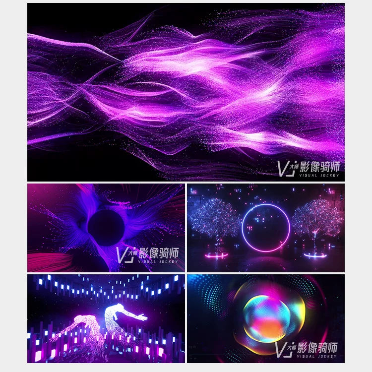 Visual Pack 🎬 | Beautiful Abstract Art Visual | LED Livehouse Bar Nightclub Performance Stage VJ Loop ✨🎨🎶