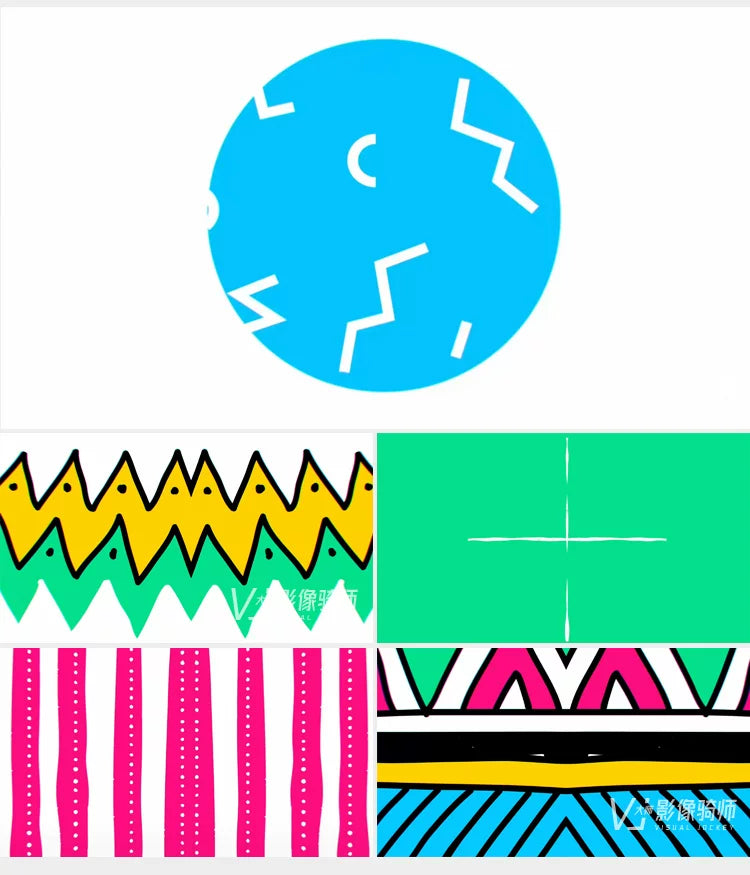 Visual Pack 🎬 | Colorful Cute Cartoon Flash Animation | Dynamic LED Stage Performance Transition VJ Background 🌈