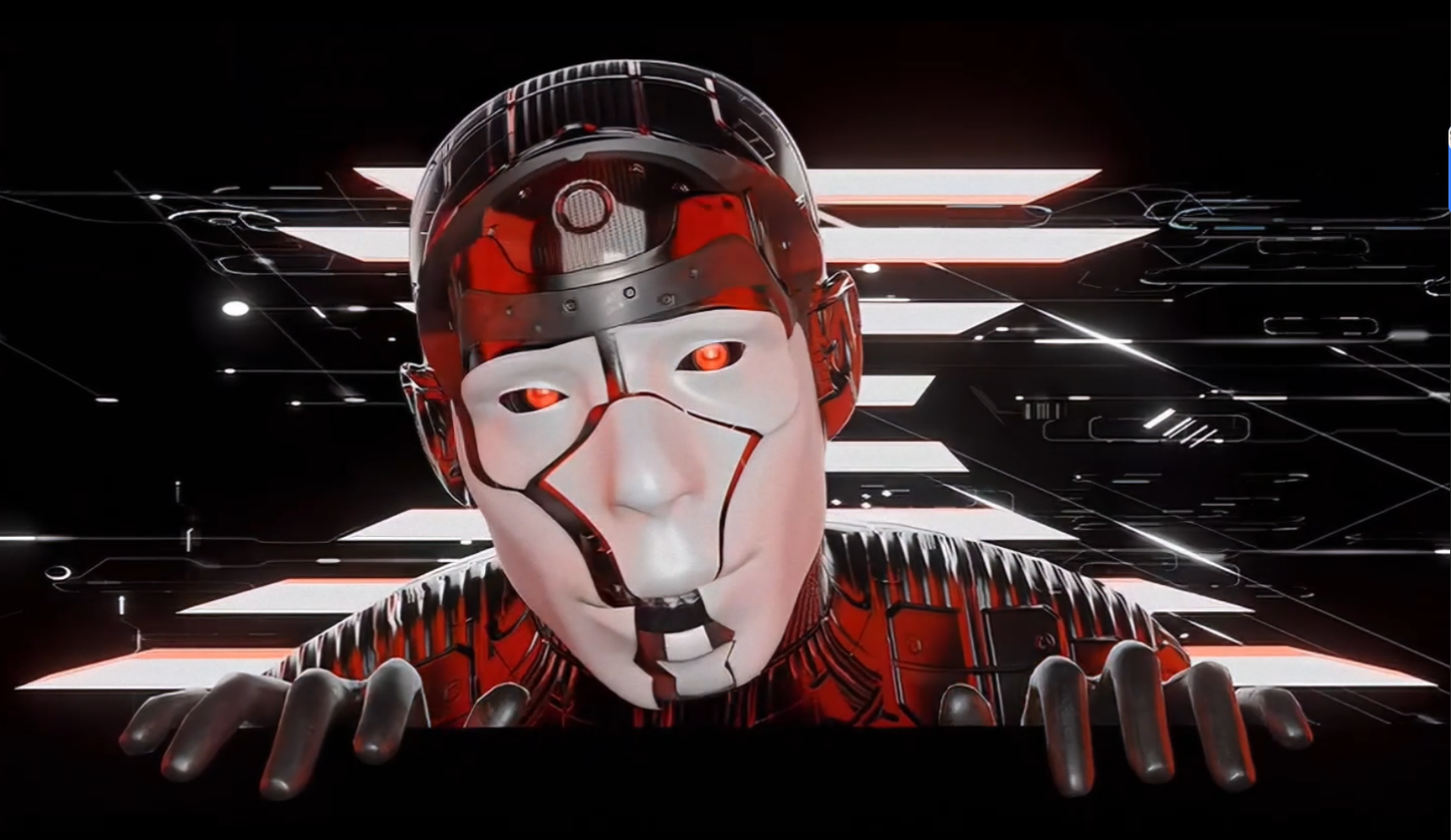 🌌 International Naked-Eye 3D – Mechanical Tech Characters Animation | Holographic Projection LED Screen VJ Visual - MICHIGO STUDIO