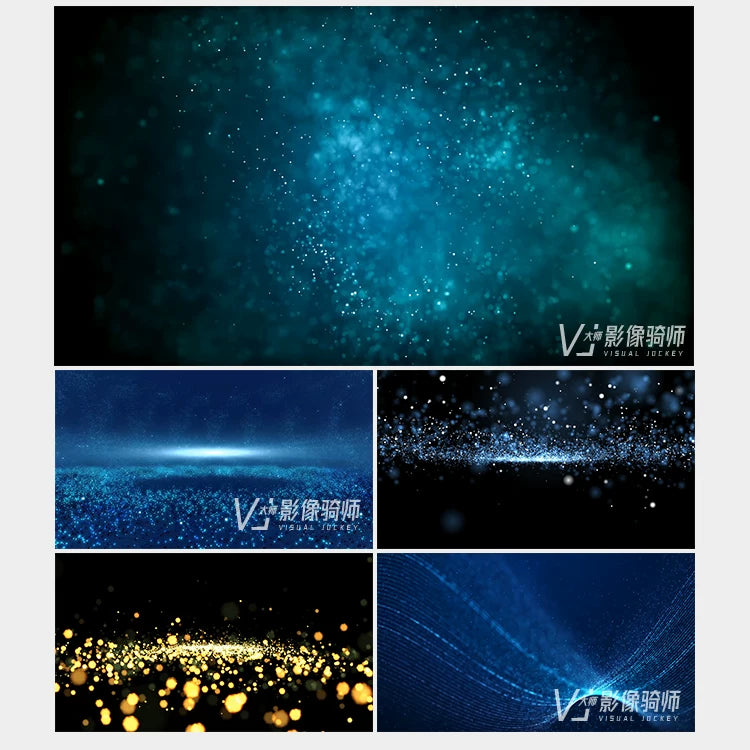 Visual Pack 🎬 | Dreamy Particle Rain & Starry Sky Background | Bar Stage Live LED Screen VJ Loop 4K ✨🌌💃🎶