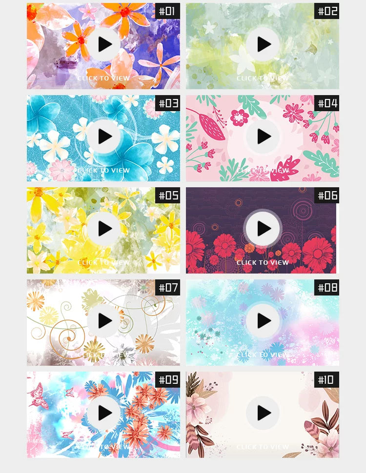 Visual Pack 🎬 | Elegant Watercolor Floral Dream | Singing & Dance Performance LED Screen VJ Video Background 🌸✨