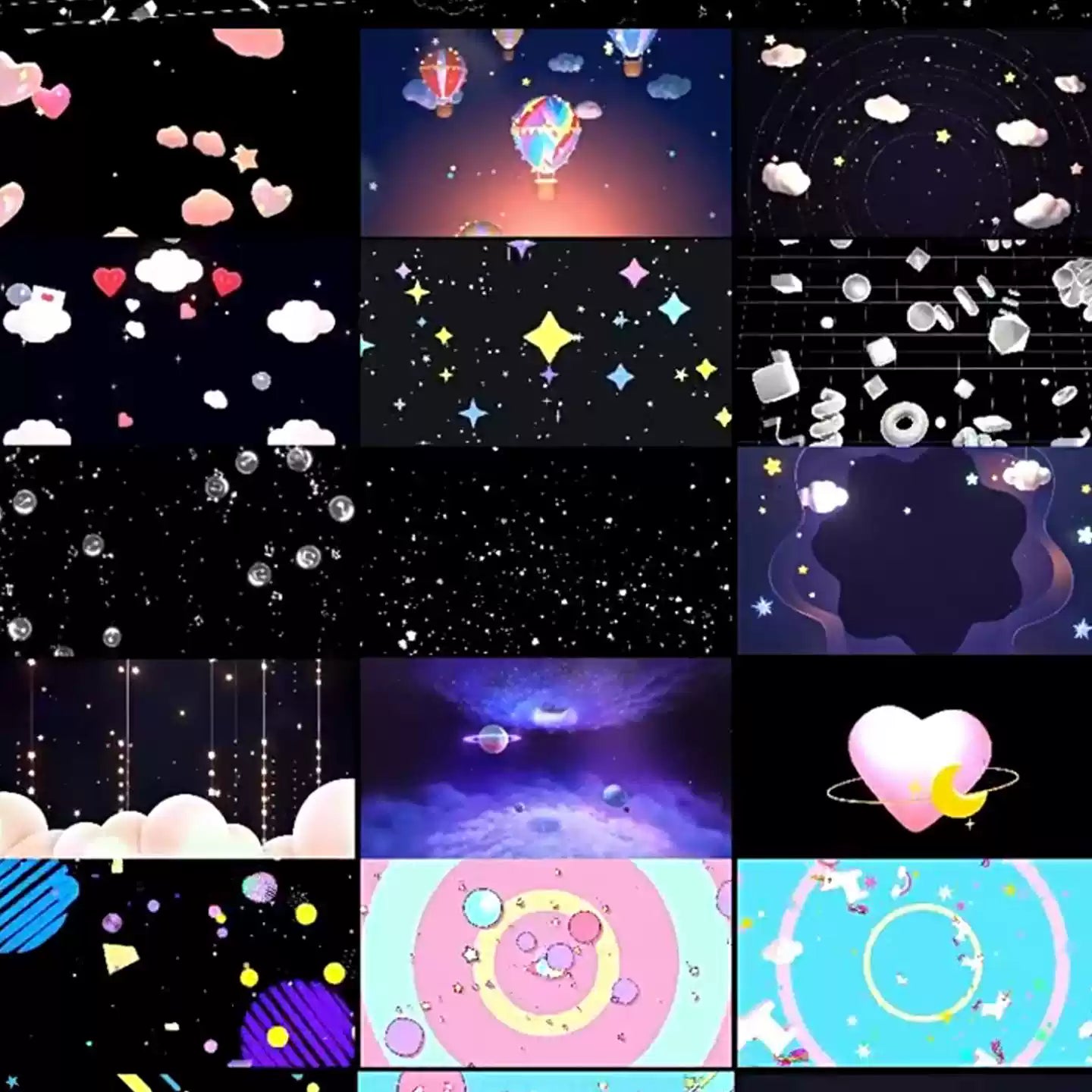Premium Cheerful & Cute Cartoon Visuals: Sweet Kawaii Style for Stage LED Screens. Perfect for Dance, Singing Performances, Livehouse & Children's Event VJ Loops. 🌈🍓🐱🎶✨🎈
