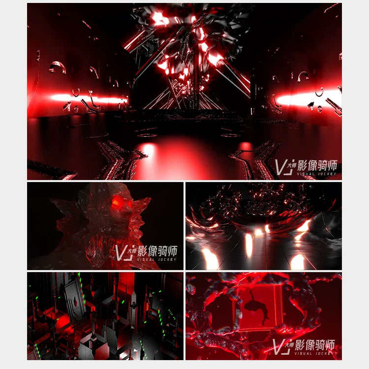 Visual Pack 🎬 | 3D Cool Rhythm Skull | KTV, Bar & Nightclub Stage Performance LED Screen VJ Video Background 💀🎶
