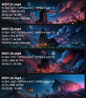 Premium Fairytale Windmill Visuals: Aesthetic Starry Night Sky, Magic Nebula & Glowing Particles. High-End Livehouse Background, Cinematic Dreamy Stage LED Asset. 🎡🌌✨☁️💎