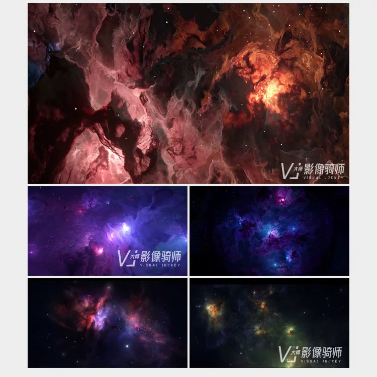Visual Pack 🎬 | Elegant Dreamy 3D Space Cosmos & Nebula | Live Stage LED Screen Video Background 4K 🌌✨