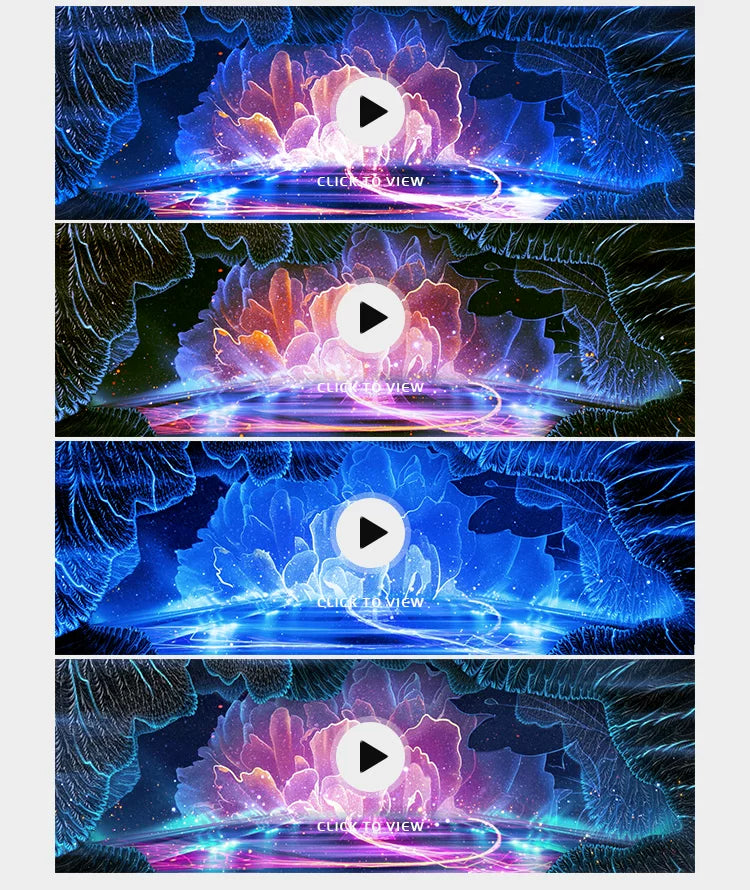 Visual Pack 🎬 | Widescreen Particle Light Effects & Peony Flowers | Dance Stage LED Screen Background VJ Loop 🌸