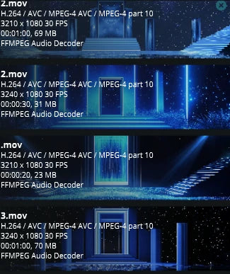 Premium Space Gateway Visuals: Aesthetic Starry Night & Cinematic Particles. High-End Livehouse Background, Futuristic VJ Loop & Stargate Stage Motion Graphics. 🌌🚪✨🌀💎