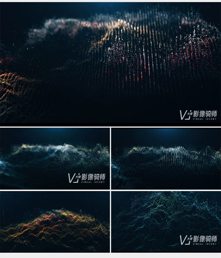 Visual Pack 🎬 | 3D Beautiful Starry Sky, Nebula & Cosmic Particles | Stage Animation Live LED Screen Background VJ Loop 🌌