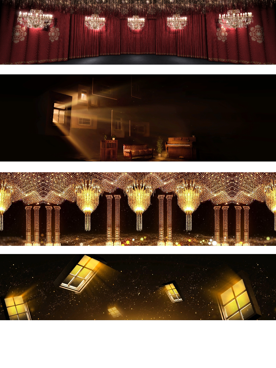 Premium Palace Window Visuals: Aesthetic Cinematic Particles. High-End Livehouse Background, Luxury Architectural VJ Loop & Elegant Stage Motion Graphics. 🏛️🪟✨🌌💎