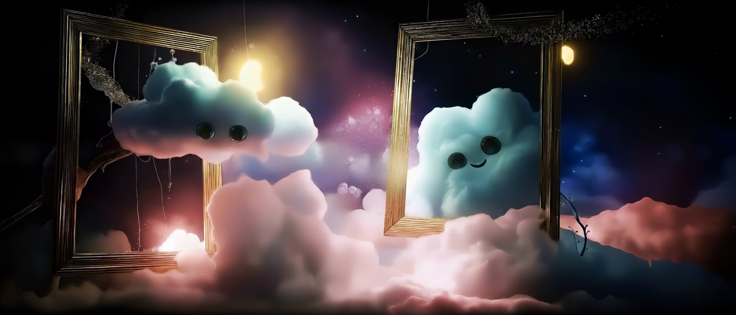 Premium Surreal Dreamscape: Aesthetic Frame, Floating Clouds & Stairway to Heaven. High-Quality VJ Loop for Livehouse & Immersive Dreamy Stage LED Displays. ✨☁️🖼️🪜