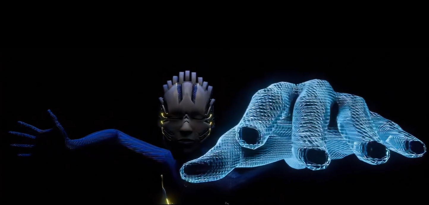 🌌 International Naked-Eye 3D – Mechanical Tech Characters Animation | Holographic Projection LED Screen VJ Visual - MICHIGO STUDIO