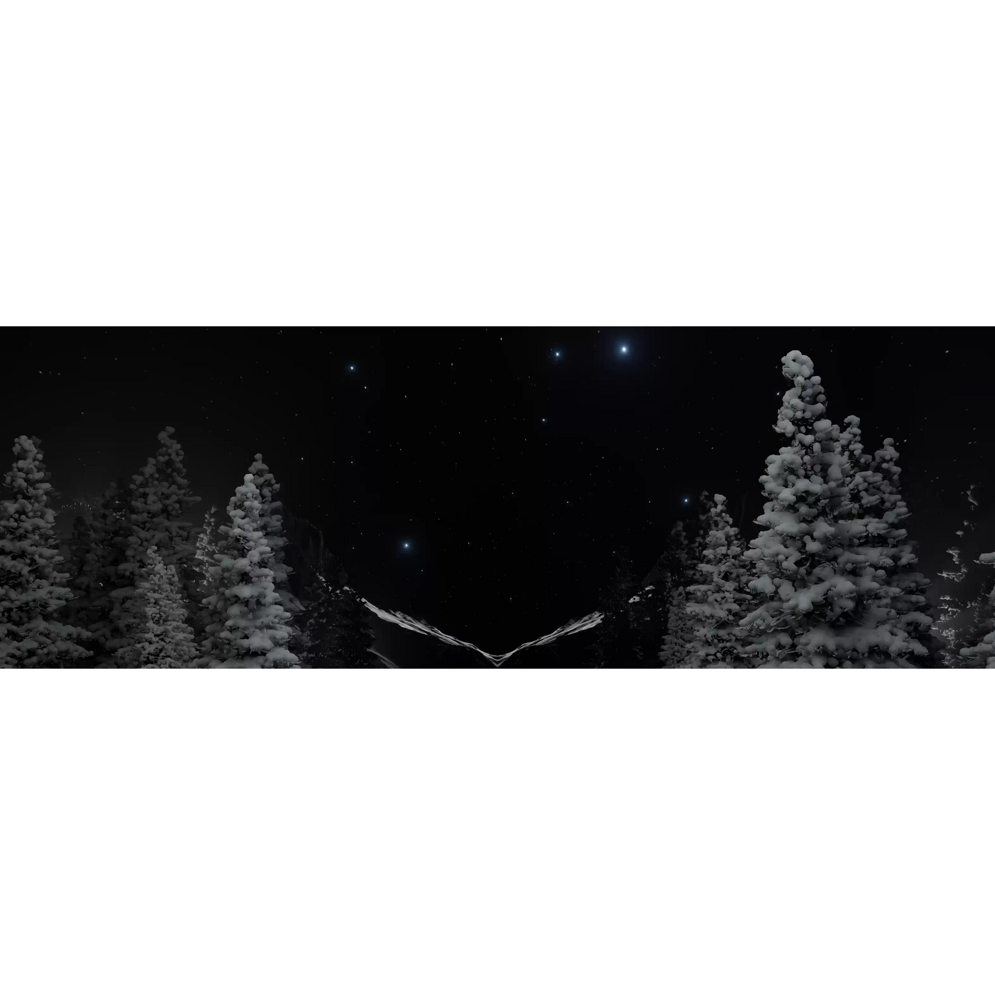 Premium Winter Night Scene: Lonely Cabin, Streetlight & Falling Snow Background. Cinematic VJ Loop for Livehouse & Moody Storytelling LED Displays. ❄️🌌🏠🔦