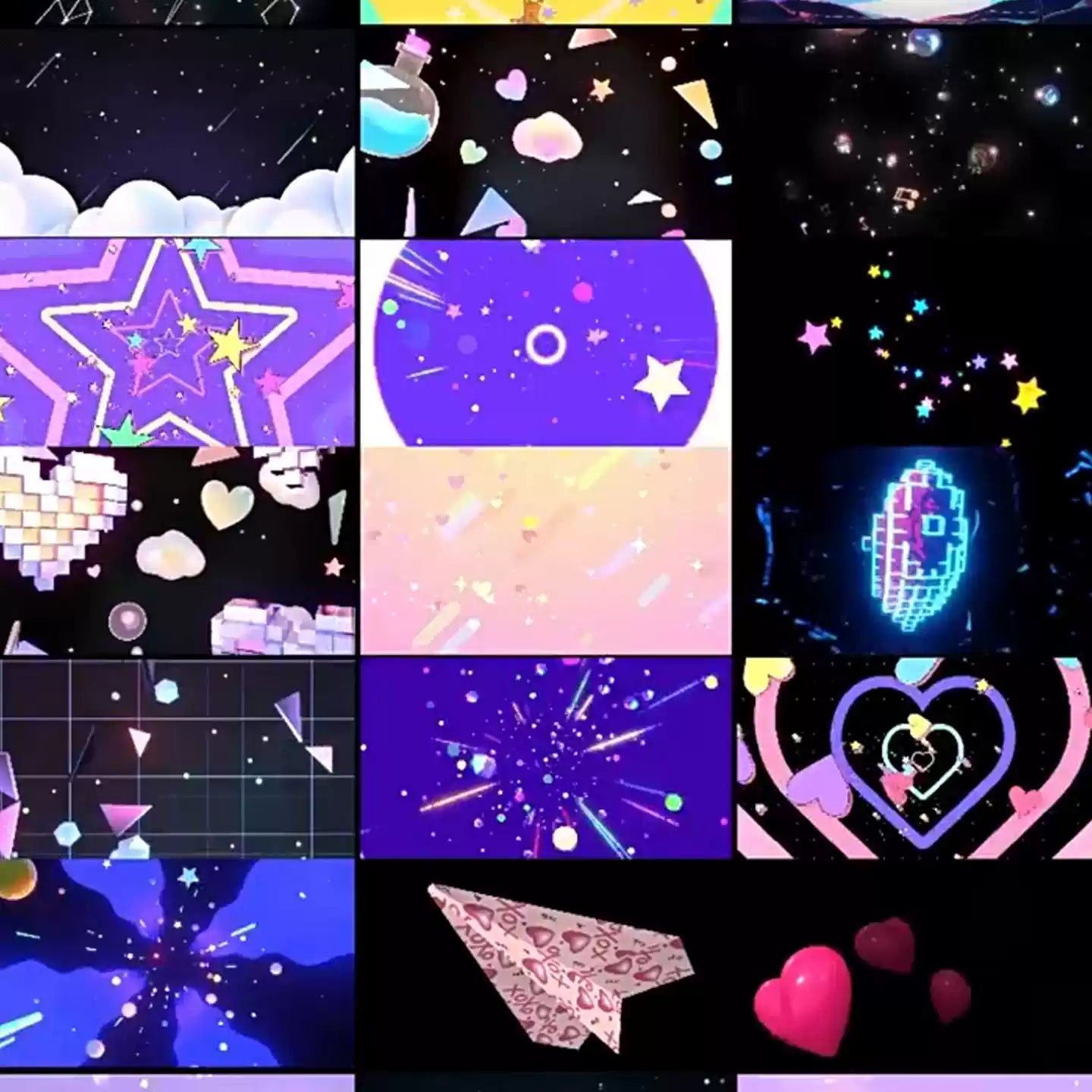 Premium Cheerful & Cute Cartoon Visuals: Sweet Kawaii Style for Stage LED Screens. Perfect for Dance, Singing Performances, Livehouse & Children's Event VJ Loops. 🌈🍓🐱🎶✨🎈
